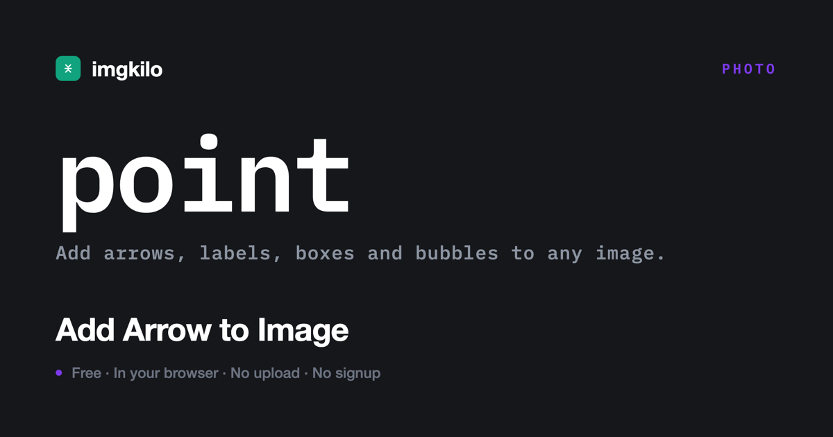 Add an arrow to an image