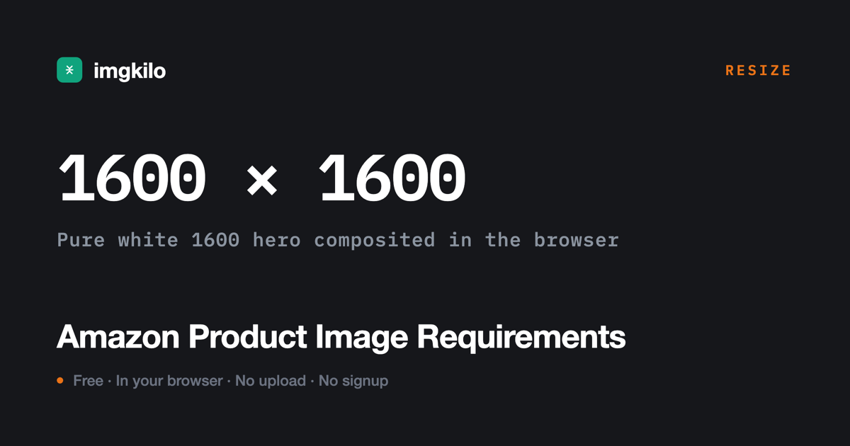 Amazon product image requirements