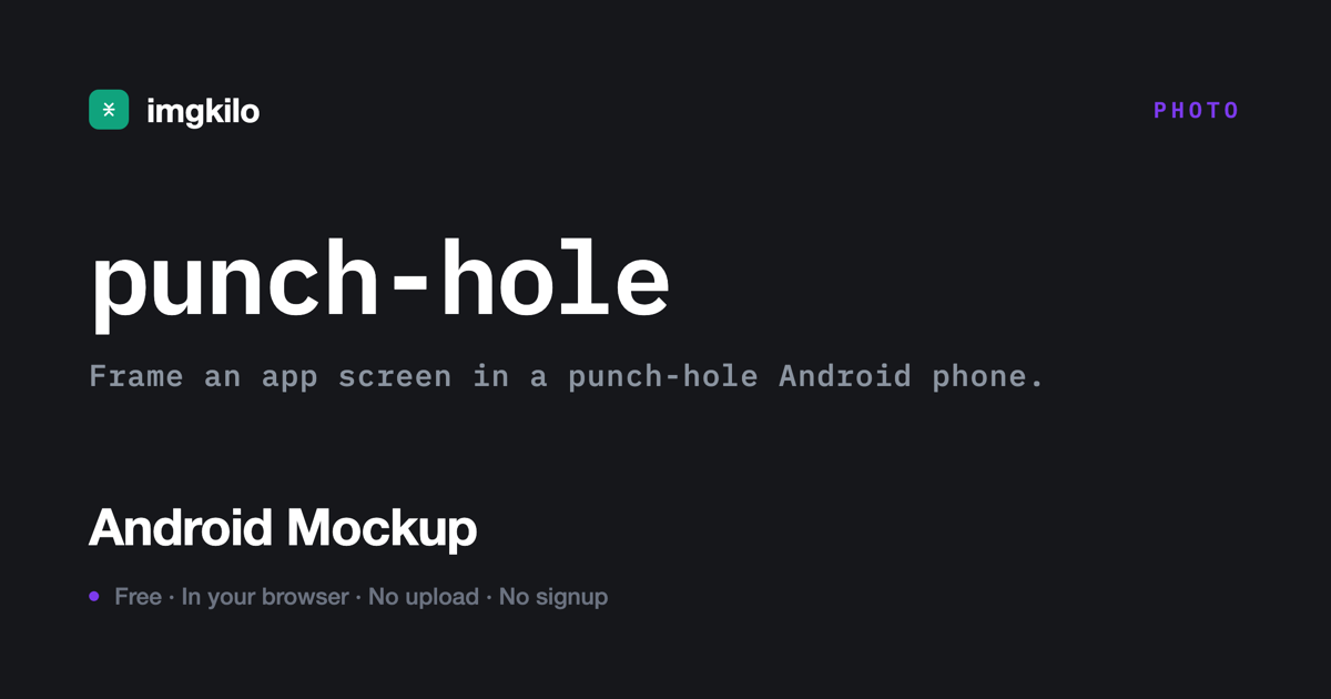Android mockup generator