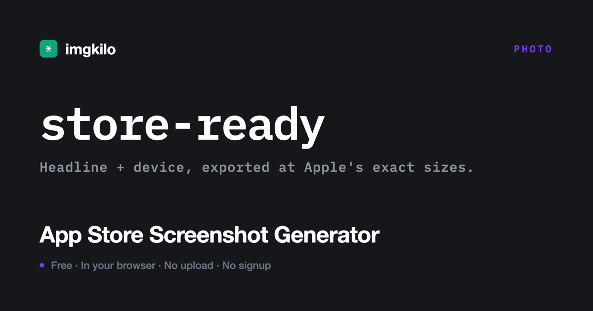 App Store screenshot generator