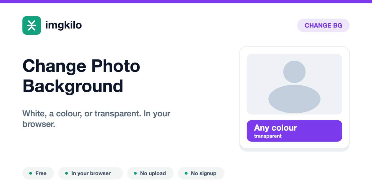 Change a photo background, free