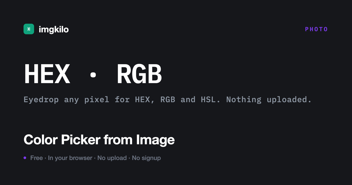Color picker from image