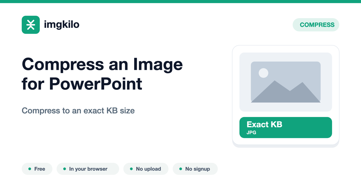 Compress an Image for PowerPoint