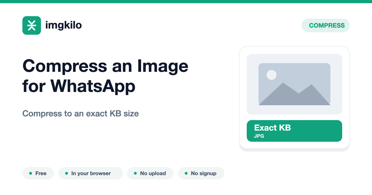 Compress an Image for WhatsApp