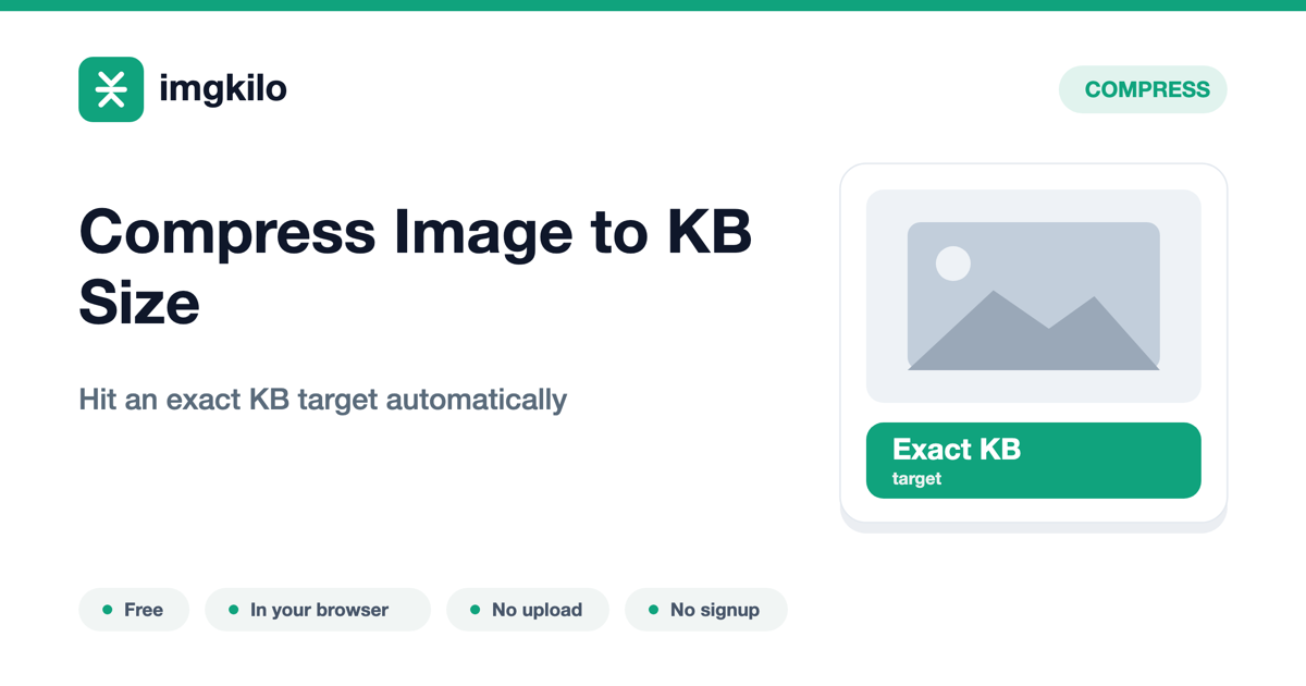 Compress image to a specific KB size