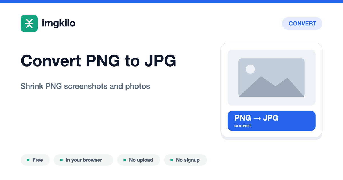 Convert PNG to JPG online, free