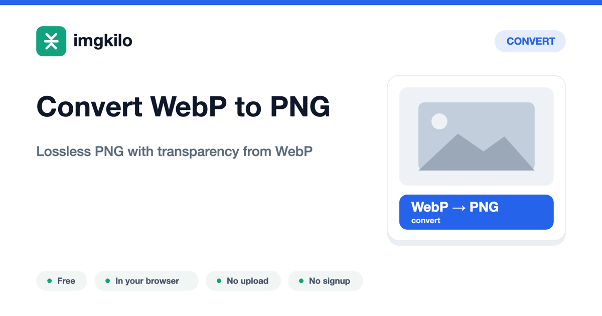 Convert WebP to PNG online, free