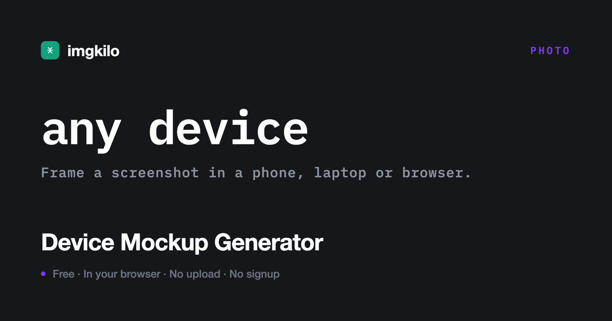 Device mockup generator