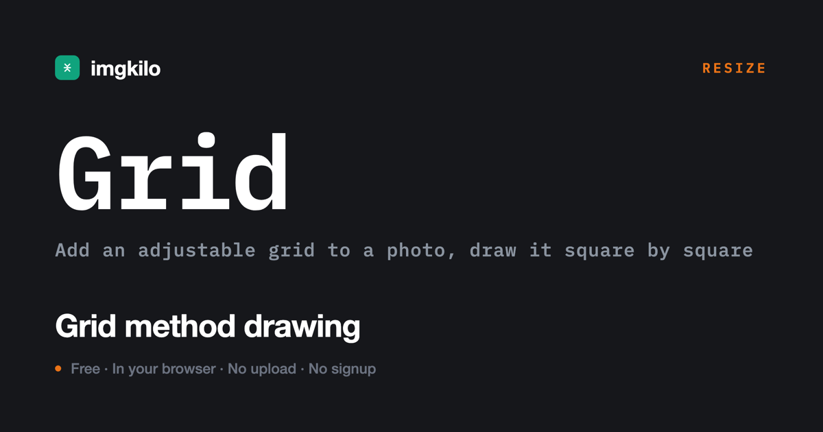 Grid method drawing