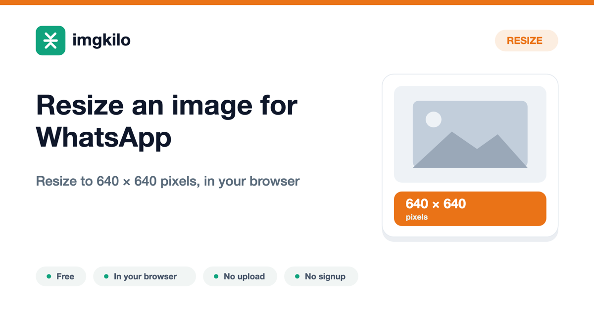 Resize an image for WhatsApp