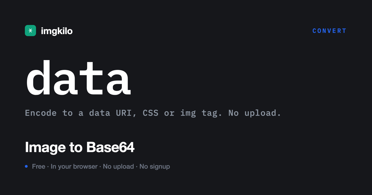 Image to Base64
