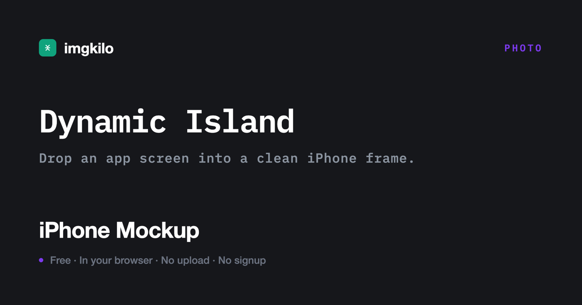iPhone mockup generator