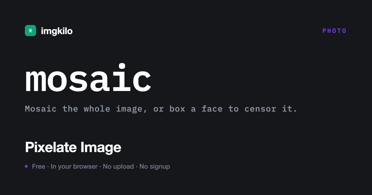 Pixelate image