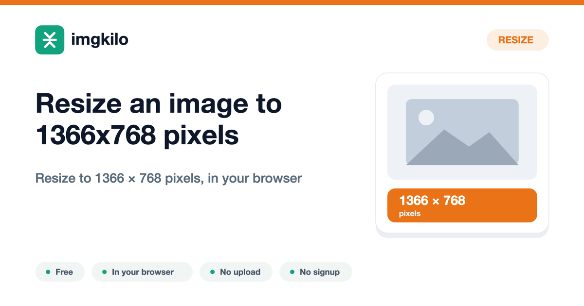 Resize an image to 1366x768 pixels