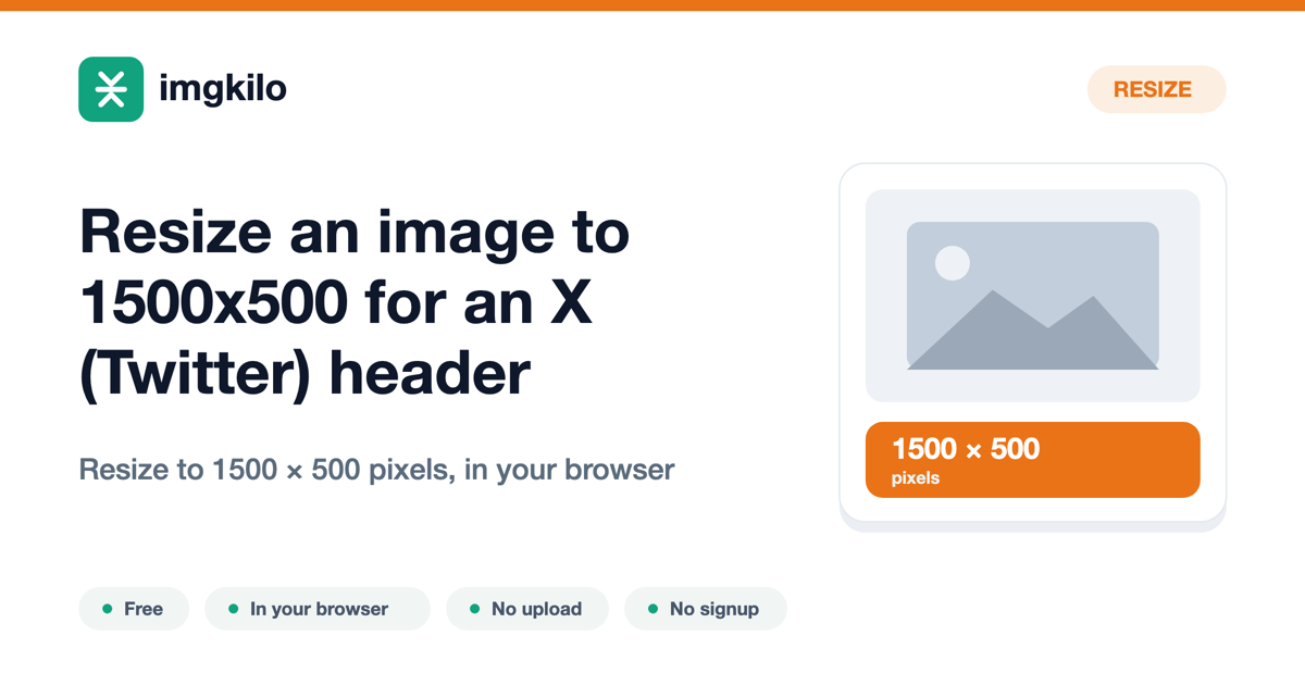 Resize an image to 1500x500 for an X (Twitter) header