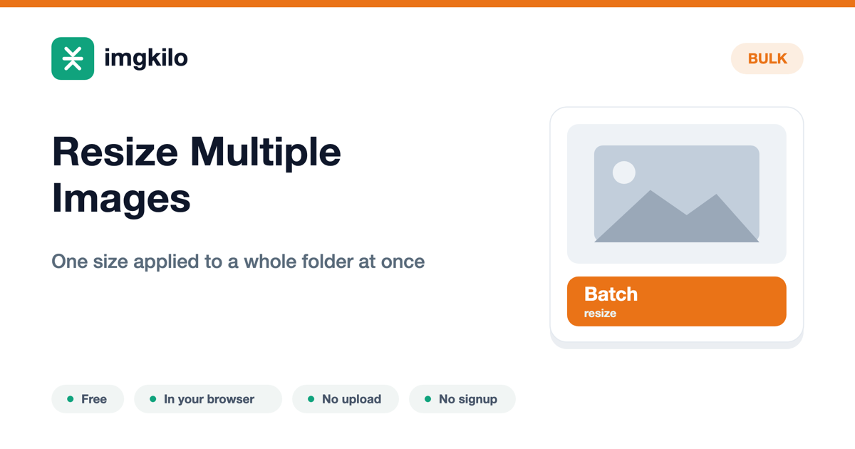 Resize multiple images at once, free